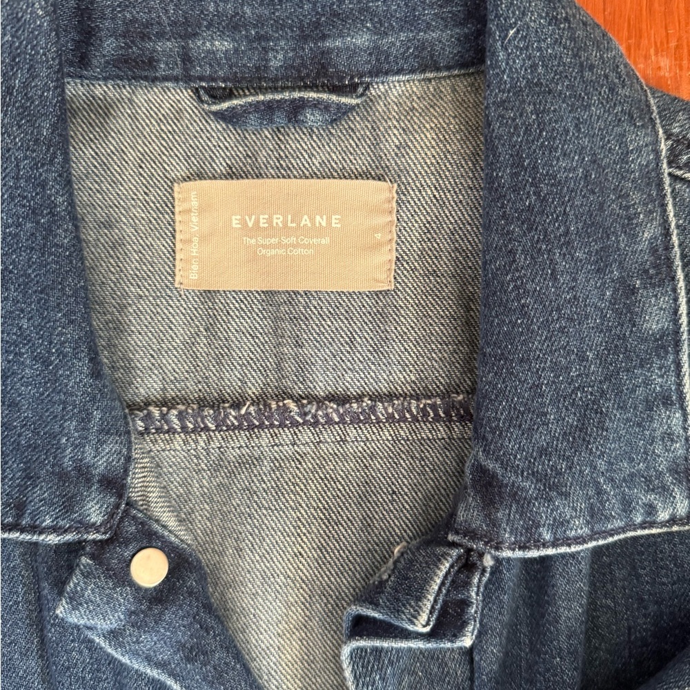 Everlane Dark Blue Denim Jumpsuit - Picture 2 of 3